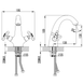 Смеситель ARNO 1/2" для раковины литой на шпильке CORSO (FE-2A152C) (9679000) FE-2A152C фото 6