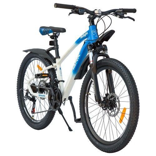 Велосипед SPARK DELIGHT (колеса - 24", алюмінієва рама - 12") білий із синім (м) 218770 фото