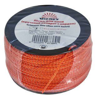 Леска для триммеров в бухте Vitals (крученый квадрат з кордом) 3.0мм*3LB (214 м.) 67389 фото