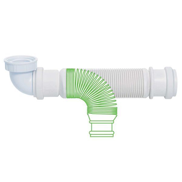 Сифон для раковины Senzo 1&frac14;"&times;&Oslash;32мм WIRQUIN (9541526) 9541526 фото