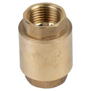 Клапан обратный F1/2"&times;F1/2" (латунь) euro 130г AQUATICA (779650) 779650 фото
