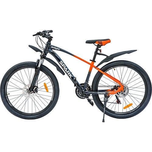 Велосипед SPARK DELIGHT (колеса - 26", алюмінієва рама - 15") темно-синій з помаранчевим 218772 фото