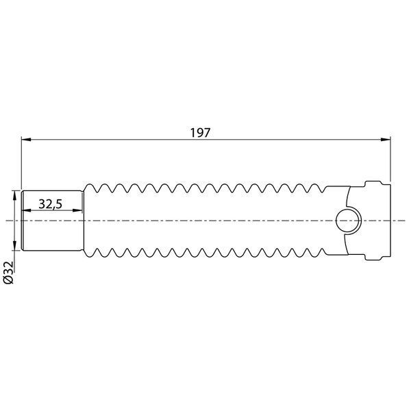 Соединение гибкое Magiflex &Oslash;32мм F-M 197мм WIRQUIN (9549355) 9549355 фото
