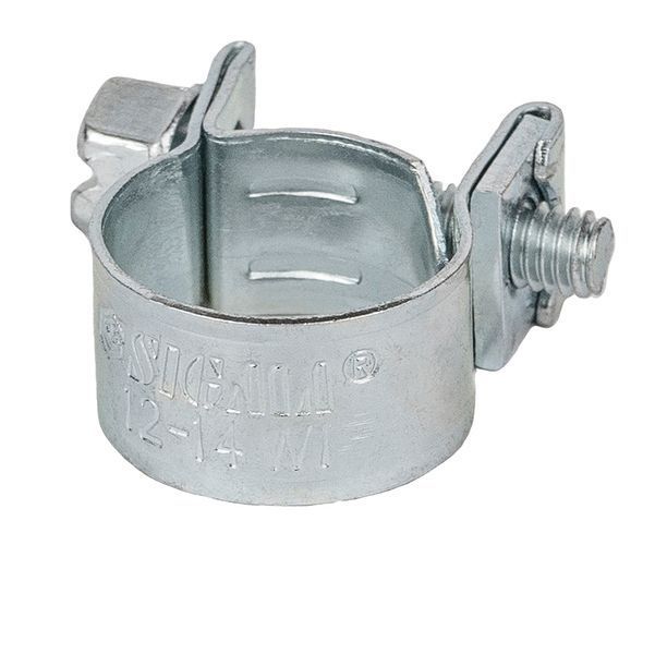 Хомут силовой оцинкованный Mini 9мм &Oslash;12-14мм 50шт SIGMA (2507581) 2507581 фото