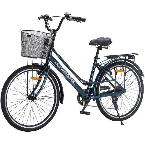 Велосипед SPARK CITY BELLE (колеса - 26", алюмінієва рама - 17") темно-синій 239999 фото