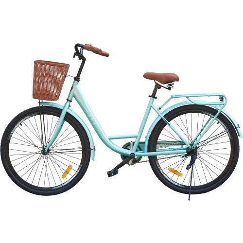Велосипед SPARK CITY MOVA (колеса - 26", сталева рама - 17") з кошиком Бірюзовий 205333 фото