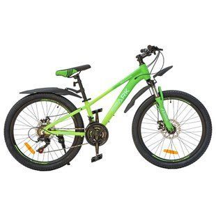 Велосипед SPARK PLEASURE (колеса - 24", алюмінієва рама - 11") салатовий із зеленим (м) 218783 фото