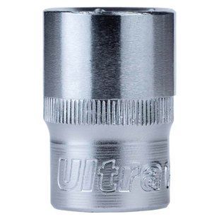 Насадка шестигранна коротка 1/2" 19мм CrV ULTRA (6070192) 6070192 фото