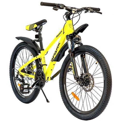 Велосипед SPARK PLEASURE (колеса - 24", алюмінієва рама - 11") жовтий 218784 фото