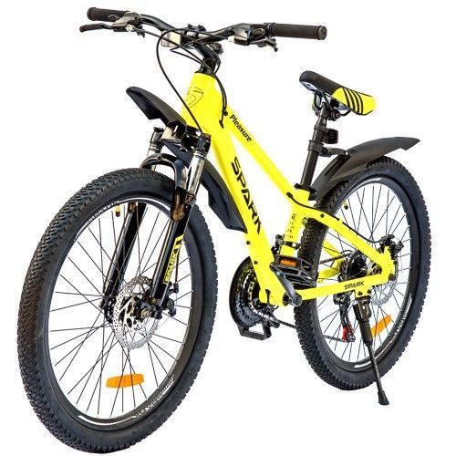 Велосипед SPARK PLEASURE (колеса - 24", алюмінієва рама - 11") жовтий 218784 фото