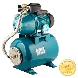 Станция 1.1кВт Hmax 55м Qmax 60л/мин (самовсасывающий насос) 24л Украина AQUATICA JETa100A5/UA (775093/24) 775093/24 фото