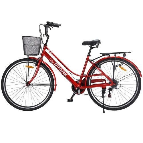 Велосипед SPARK CITY BELLE (колеса - 28", алюмінієва рама - 18") червоний 240002 фото