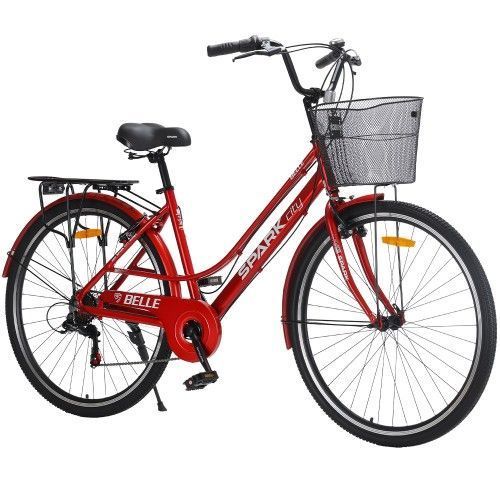 Велосипед SPARK CITY BELLE (колеса - 28", алюмінієва рама - 18") червоний 240002 фото