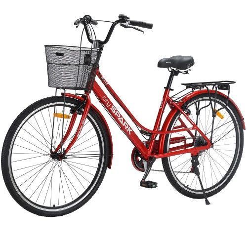 Велосипед SPARK CITY BELLE (колеса - 28", алюмінієва рама - 18") червоний 240002 фото