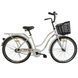 Велосипед SPARK CITY AURA (колеса - 26", сталева рама - 17") з кошиком холодно-сірий 240007 фото 1