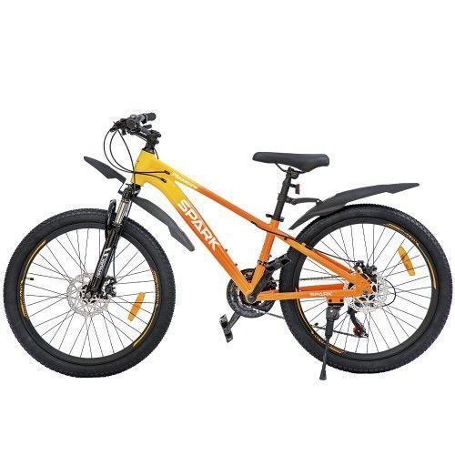 Велосипед SPARK PLEASURE (колеса - 24", алюмінієва рама - 12") помаранчевий з жовтим 222944 фото