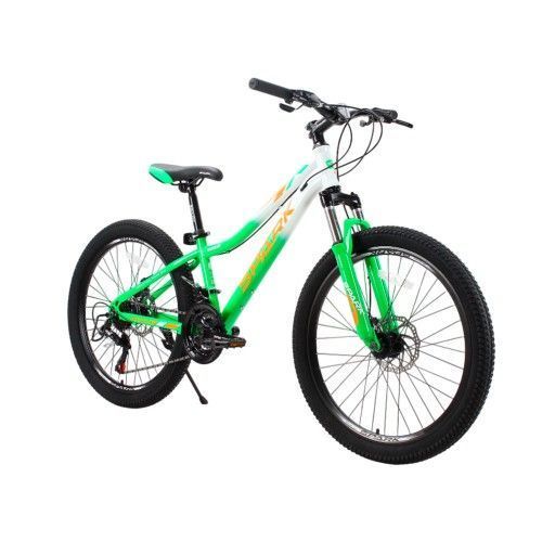 Велосипед SPARK WAVE JR. (колеса - 24", стальная рама - 12") зеленый с белым 224699 фото