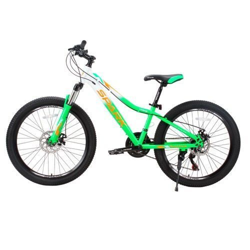 Велосипед SPARK WAVE JR. (колеса - 24", стальная рама - 12") зеленый с белым 224699 фото