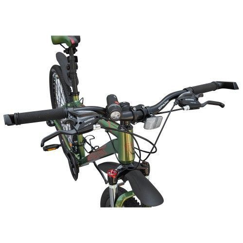 Велосипед SPARK TRACKER (колеса - 27,5", алюминиевая рама - 17") жемчужный милитари зеленый 197990 фото