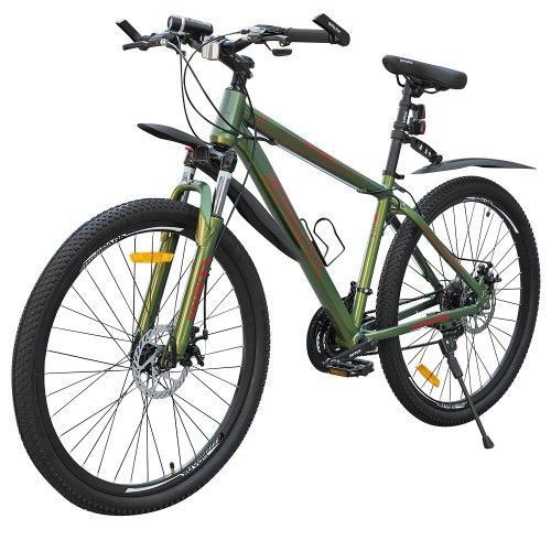 Велосипед SPARK TRACKER (колеса - 27,5", алюминиевая рама - 17") жемчужный милитари зеленый 197990 фото