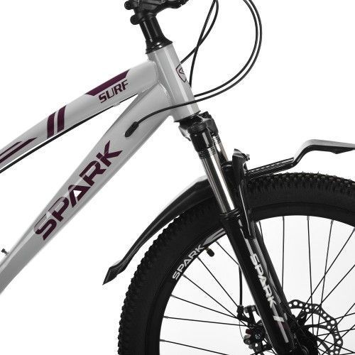 Велосипед SPARK SURF (колеса - 24", стальная рама - 11") серый 239213 фото