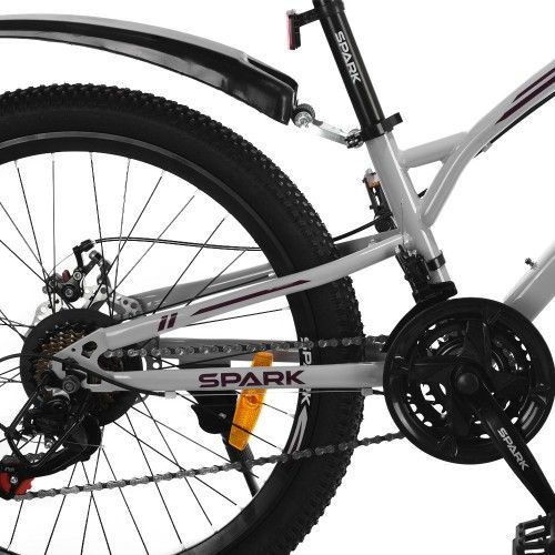 Велосипед SPARK SURF (колеса - 24", стальная рама - 11") серый 239213 фото