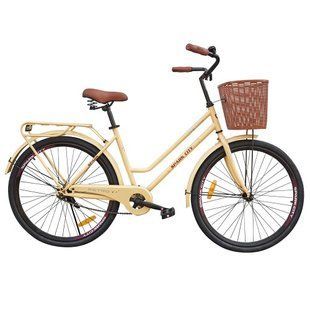 Велосипед SPARK CITY RETRO (колеса - 26", стальная рама - 17") с корзиной Белый 205338 фото