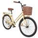Велосипед SPARK CITY RETRO (колеса - 26", сталева рама - 17") з кошиком Білий 205338 фото 2