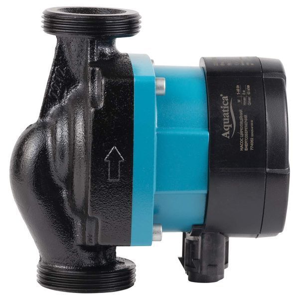 Насос циркуляційний енергозберігаючий 5-60Вт Hmax 8м Qmax 63л/хв &Oslash;1&frac12;" 130мм + гайки &Oslash;1" AQUATICA GPA25-8/130 III (774062) 774062 фото