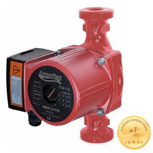 Насос циркуляційний 65Вт Hmax 4м Qmax 63л/хв &Oslash;2" 180мм + гайки &Oslash;1&frac14;" AQUATICA (774114) 774114 фото