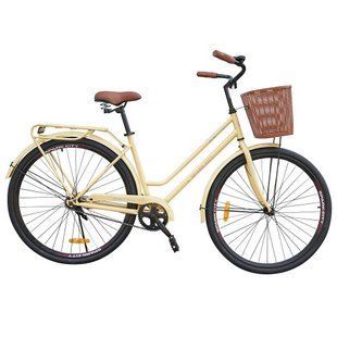 Велосипед SPARK CITY RETRO (колеса - 28", стальная рама - 18") с корзиной Белый 205325 фото