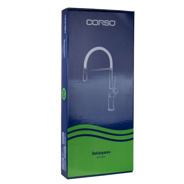 Смеситель ADDA &Oslash;35 для кухни излив силиконовый синий на гайке CORSO 9635100 (EB-4B519C) 9635100 фото