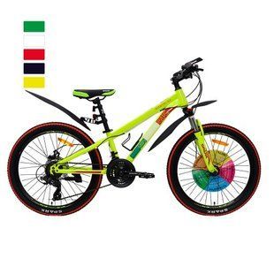 Велосипед SPARK FORESTER (колеса - 24", стальная рама - 13") неоновый желтый 198070 фото