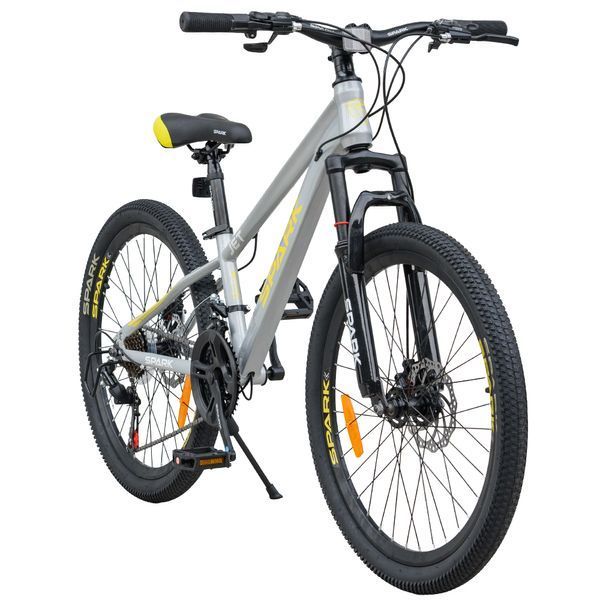 Велосипед SPARK JET (колеса - 24", сталева рама - 11") сірий 238397 фото