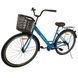 Велосипед SPARK CITY LIRA (колеса - 28", сталева рама - 18") з кошиком світло-синій 240041 фото 2