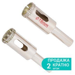Коронки алмазні по кераміці та склу &Oslash;18мм (КРАТНО 2шт) SIGMA (1541181) 1541181 фото