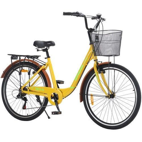 Велосипед SPARK CITY TEYA (колеса - 26", алюминиевая рама - 17") жёлтый 239985 фото