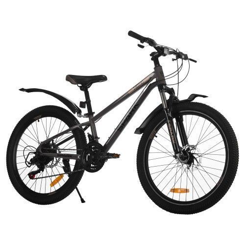 Велосипед SPARK HOLD (колеса - 24", стальная рама - 11") темно-графитовый 239391 фото