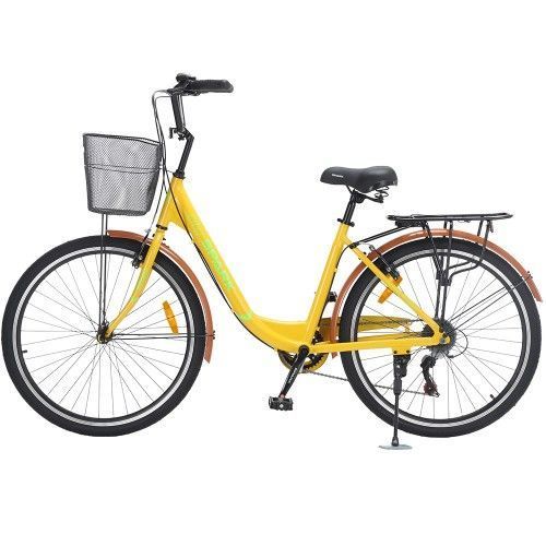 Велосипед SPARK CITY TEYA (колеса - 26", алюминиевая рама - 17") жёлтый 239985 фото