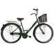 Велосипед SPARK CITY LIRA (колеса - 28", сталева рама - 18") з кошиком зелений 240044 фото 1