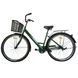 Велосипед SPARK CITY LIRA (колеса - 28", сталева рама - 18") з кошиком зелений 240044 фото 3