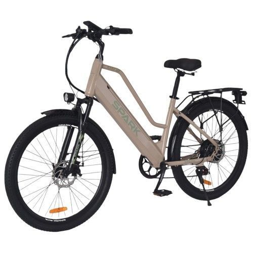 Велосипед з електромотором SPARK E-CITY EASY GO 17" 48V/500W/12,5Ah бежевий 239961 фото