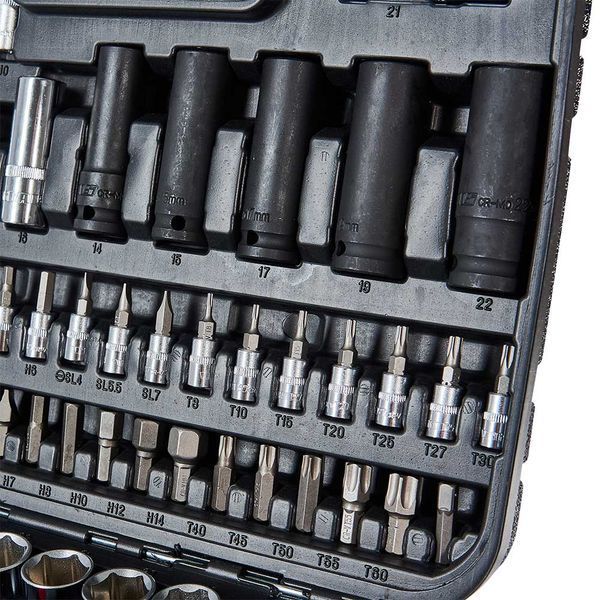 Набор головок торцевых 1/4&Prime; и 1/2&Prime; 111 предметов Vitals Master Impact + Superlock 186169 фото
