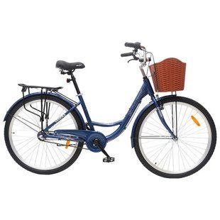 Велосипед SPARK PLANET-3 VENERA (алюминиевая рама - 17", колеса 28") с корзиной синий 203635 фото